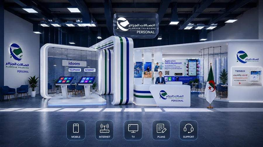 Algérie Télécom Personal virtual agency enabling customers to explore residential telecom services in 3D
