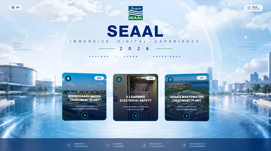 SEAAL immersive digital platform combining virtual tours, VR safety training and HSE management tools