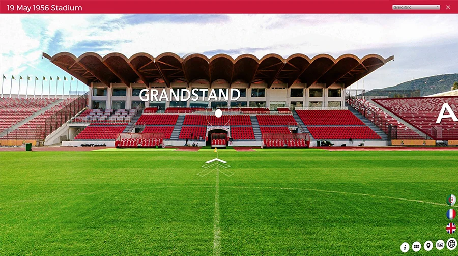 Interactive 360° virtual tour of the 19 May 1956 Stadium in Annaba, Algeria